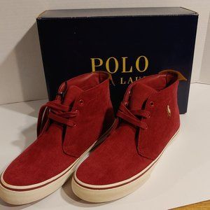 Ralph Lauren Polo Red Corduroy Sneakers
